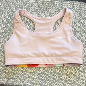 Nike Reversible Blush Pink Racerback Bra -Girls Medium-no tag